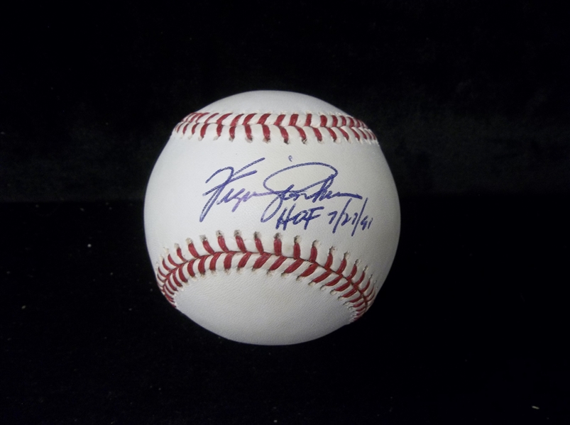 Fergie Jenkins Autographed & Inscribed Rawlings N.L. (Coleman Pres.) Baseball