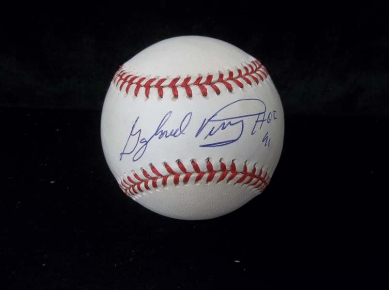 Gaylord Perry Autographed & Inscribed Rawlings N.L. (Coleman Pres.) Baseball