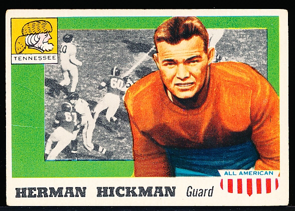 1955 Topps All- American Football- #1 Hickman, Tennessee