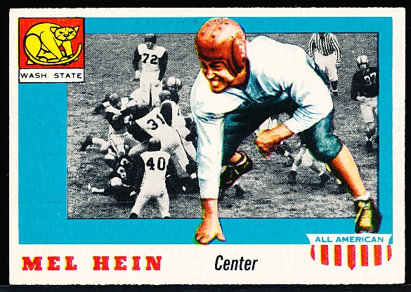 1955 Topps All- American Football- #28 Mel Hein RC SP, Washington State