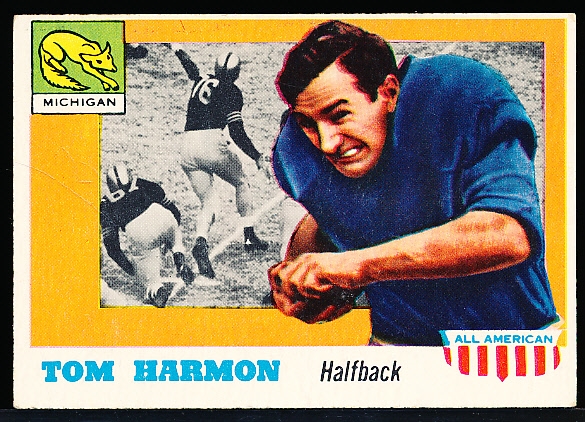 1955 Topps All- American Football- #35 Tom Harmon RC SP, Michigan