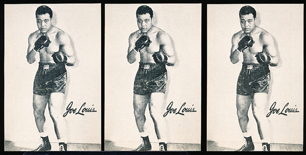 1947 Bond Bread Boxing- Joe Louis- 3 Cards