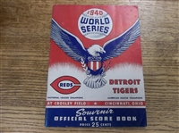 1940 MLB World Series Program- Detroit Tigers @ Cincinnati Reds