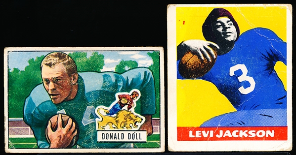 Two Diff Vintage Football Cards
