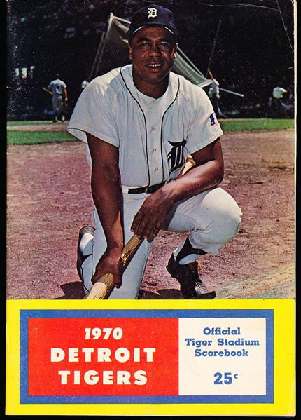 1970 Detroit Tigers Program- Willie Horton Cover- vs. Yankees