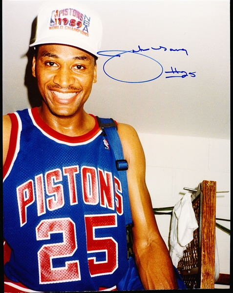 Autographed John Long Detroit Pistons NBA Color 8” x 10” Photo