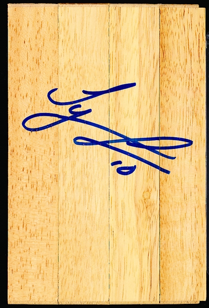 Autographed Tyronn Lue NBA 4” x 6” Parquet-Style Flooring Piece