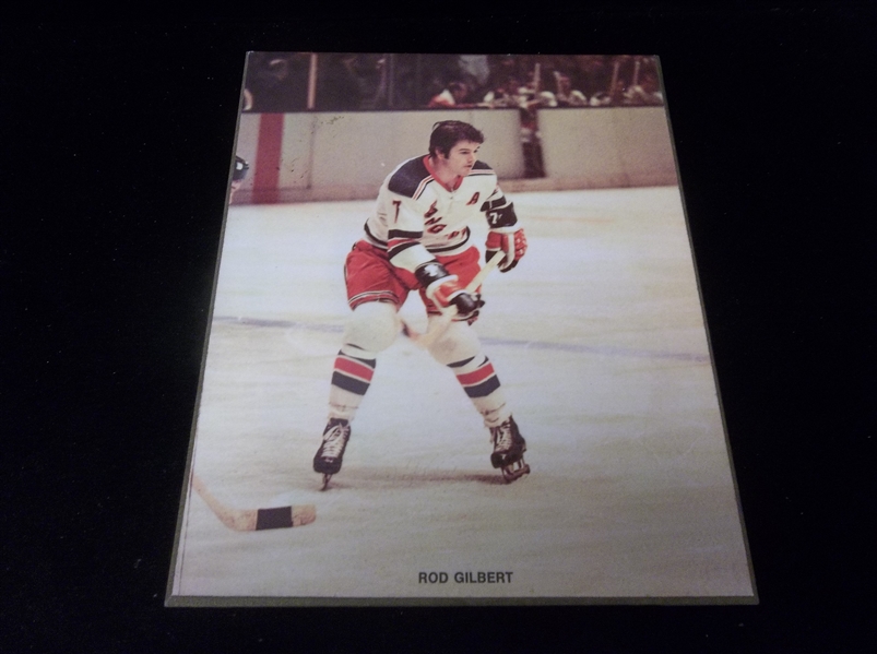 1970’s Rod Gilbert New York Rangers Color 8” x 10” Manufactured Hanging Plaque