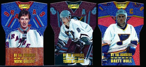1996-97 Pinnacle Hockey- “By the Numbers” Die-Cut Inserts- 9 Asst.