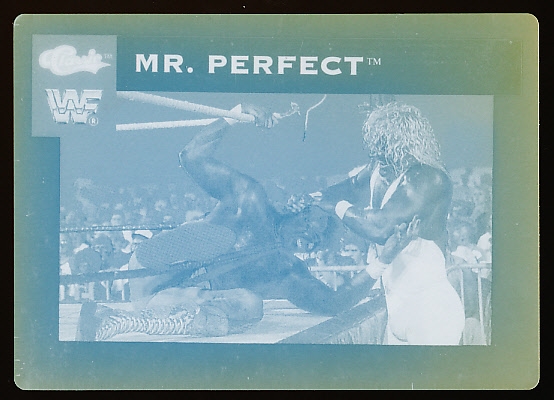 1991 Classic WWF Wrestling “Printing Plate”- Mr. Perfect