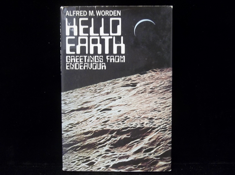 Autographed 1974 Hello Earth: Greetings from Endeavor, by Alfred M. Worden