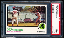 1973 Topps Baseball- #627 Luis Alvarado, White Sox- PSA Mint 9- Hi#