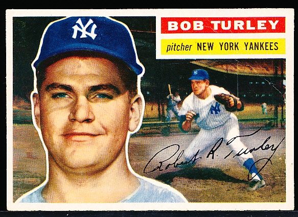 1956 Topps Bb- #40 Turley, Yankees