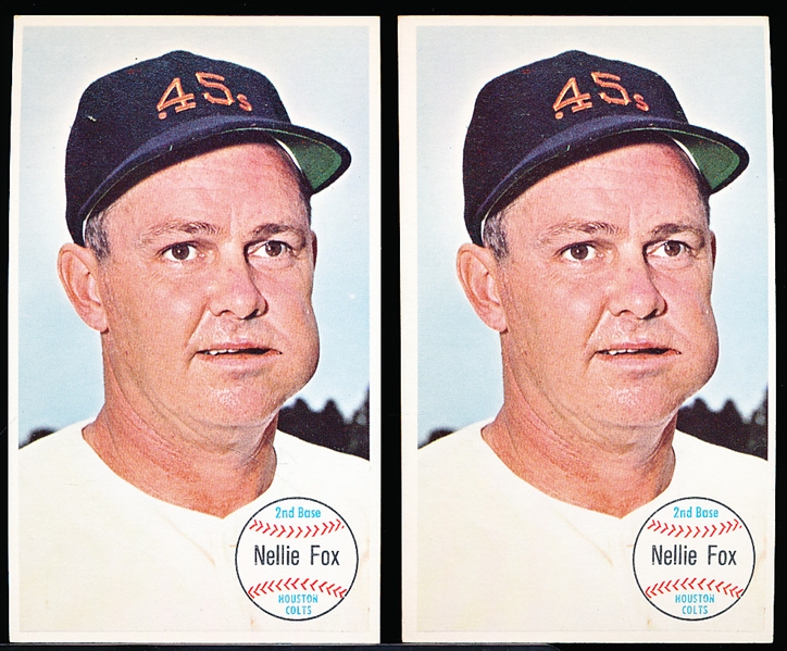 1964 Topps Baseball Giants- #13 Nellie Fox, Houston Colt 45’s- 5 Cards