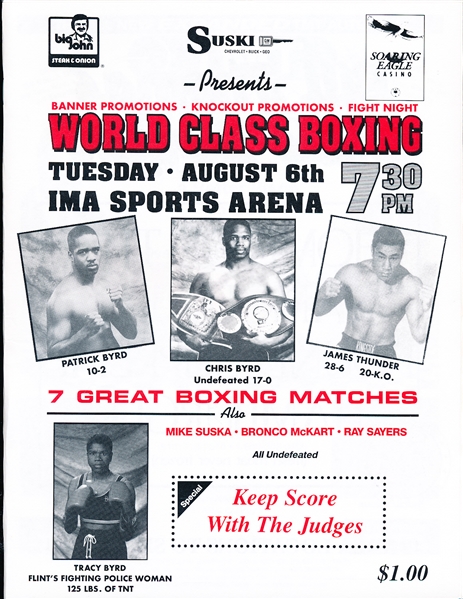 August 6, 1996 Boxing Program