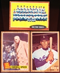 1962 Topps Bb- 3 Diff