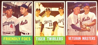1963 Topps Bb- 7 Cards