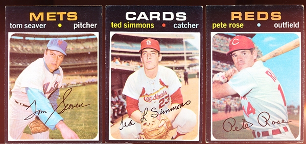 1971 Topps Bb- 3 Diff