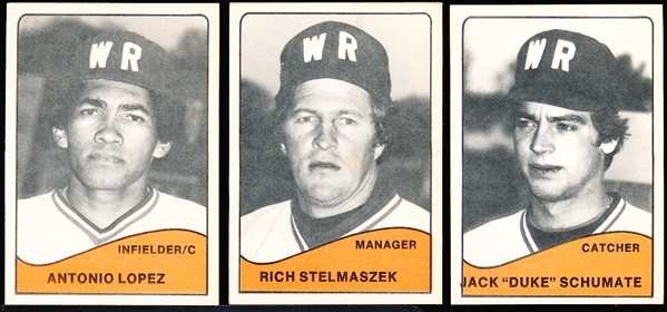 1979 TCMA Minor League Bb Set- Wisconsin Rapids Set of 23