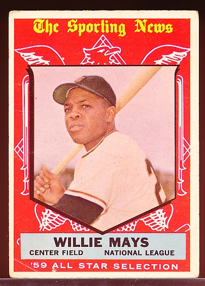 1959 Topps Bb- #563 Willie Mays AS