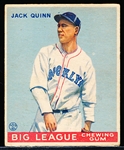1933 Goudey Bb- #78 Jack Quinn, Brooklyn Dodgers