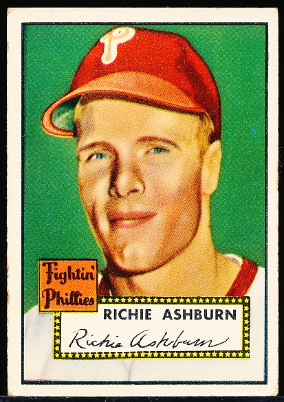 1952 Topps Baseball- #216 Richie Ashburn, Phillies- Hall of Famer!