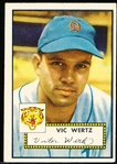 1952 Topps Baseball- #244 Vic Wertz, Tigers