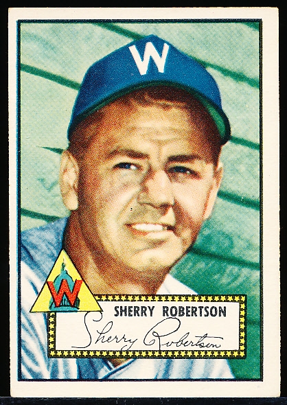 1952 Topps Baseball- #245 Sherry Robertson, Washington