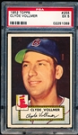 1952 Topps Baseball- #255 Clyde Vollmer, Red Sox- PSA Ex 5