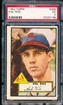 1952 Topps Baseball- #398 Hal Rice, Cardinals- PSA Ex 5- Hi#