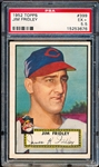 1952 Topps Baseball- #399 Jim Fridley, Cleveland- PSA Ex+ 5.5- Hi#