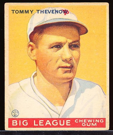 1933 Goudey Baseball- #36 Thevenow, Pirates