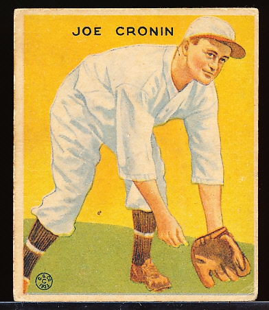 1933 Goudey Baseball- #109 Joe Cronin, Washington