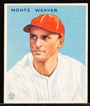 1933 Goudey Baseball- #111 Monte Weaver, Washington