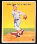 1933 Goudey Baseball- #129 Harold Schumacher, Giants