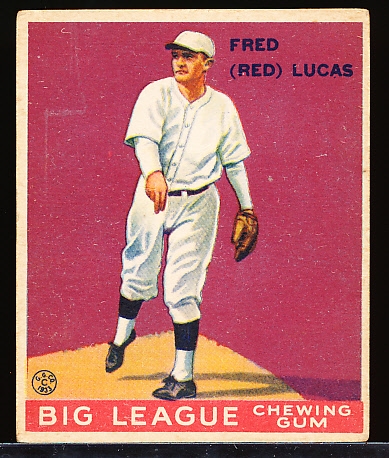 1933 Goudey Baseball- #137 Red Lucas, Reds