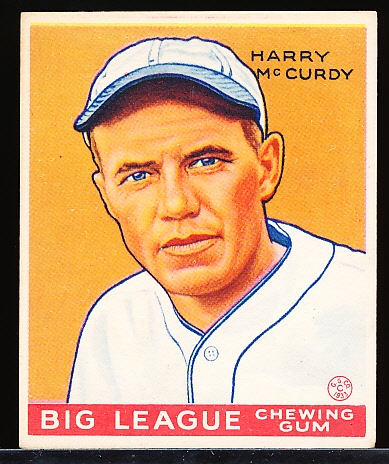 1933 Goudey Baseball- #170 Harry McCurdy, Phillies