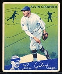 1934 Goudey Bb- #15 Alvin Crowder, Washington