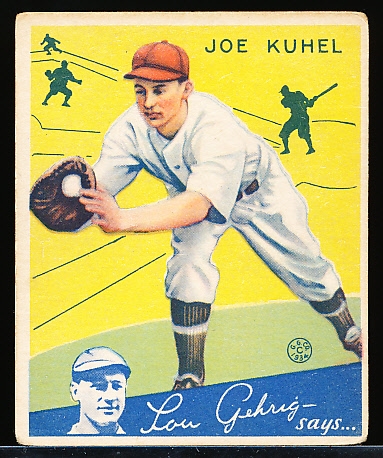 1934 Goudey Bb- #16 Joe Kuhel, Washington