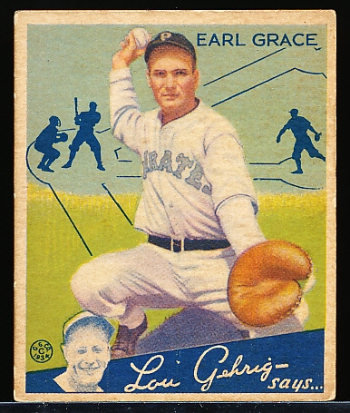 1934 Goudey Bb- #58 Earl Grace, Pirates