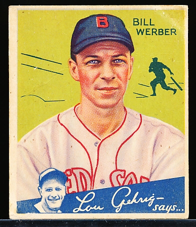 1934 Goudey Bb- #75 Bill Werber, Red Sox