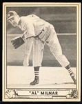 1940 Playball Baseball- #202 Milnar, Cleveland- Hi#
