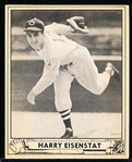 1940 Playball Baseball- #204 Eisenstat, Cleveland- Hi#