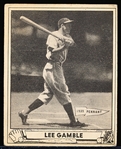 1940 Playball Baseball- #208 Lee Gamble, Reds- Hi#