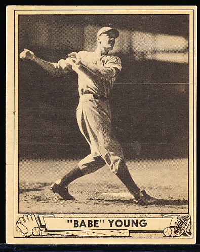 1940 Playball Baseball- #212 Norm Young, Giants- Hi#