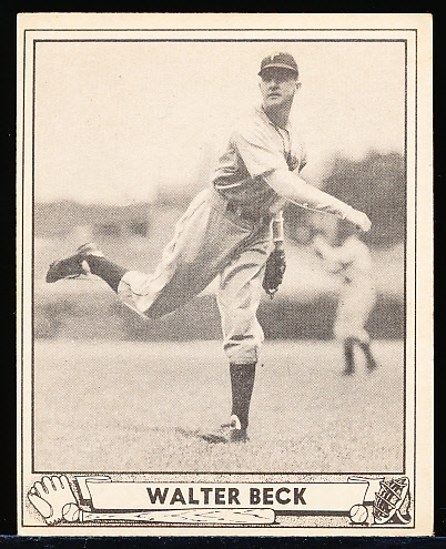 1940 Playball Baseball- #217 Beck, Phillies- Hi#