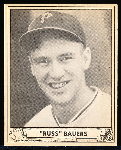 1940 Playball Baseball- #219 Russ Bauers, Pirates- Hi#