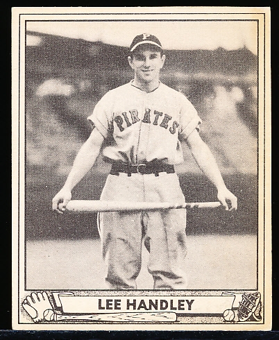 1940 Playball Baseball- #221 Lee Handley, Pirates- Hi#