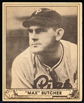1940 Playball Baseball- #222 Max Butcher, Pirates- Hi#