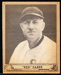 1940 Playball Baseball- #230 Urban Faber- Hi#